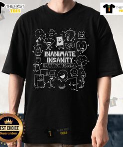 Official Inaniamate Insanity Invitational Icon T-Shirt featuring vibrant graphics and unique design for fans and participants.
