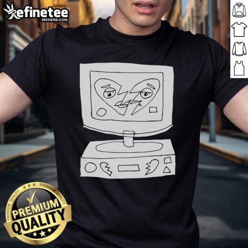 Official James Marriott Broken Heart Woven T-Shirt featuring a unique design, perfect for fans and casual wear.