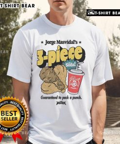 Official Jorge Masvidal 3 Piece T-Shirt with Soda, featuring a punchy design for MMA fans and fighters.