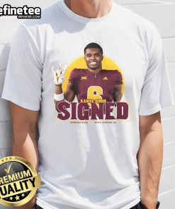 Official Kanye Udoh Signed Running Back T-Shirt from Mays Landing, NJ featuring bold graphics and athlete signature.