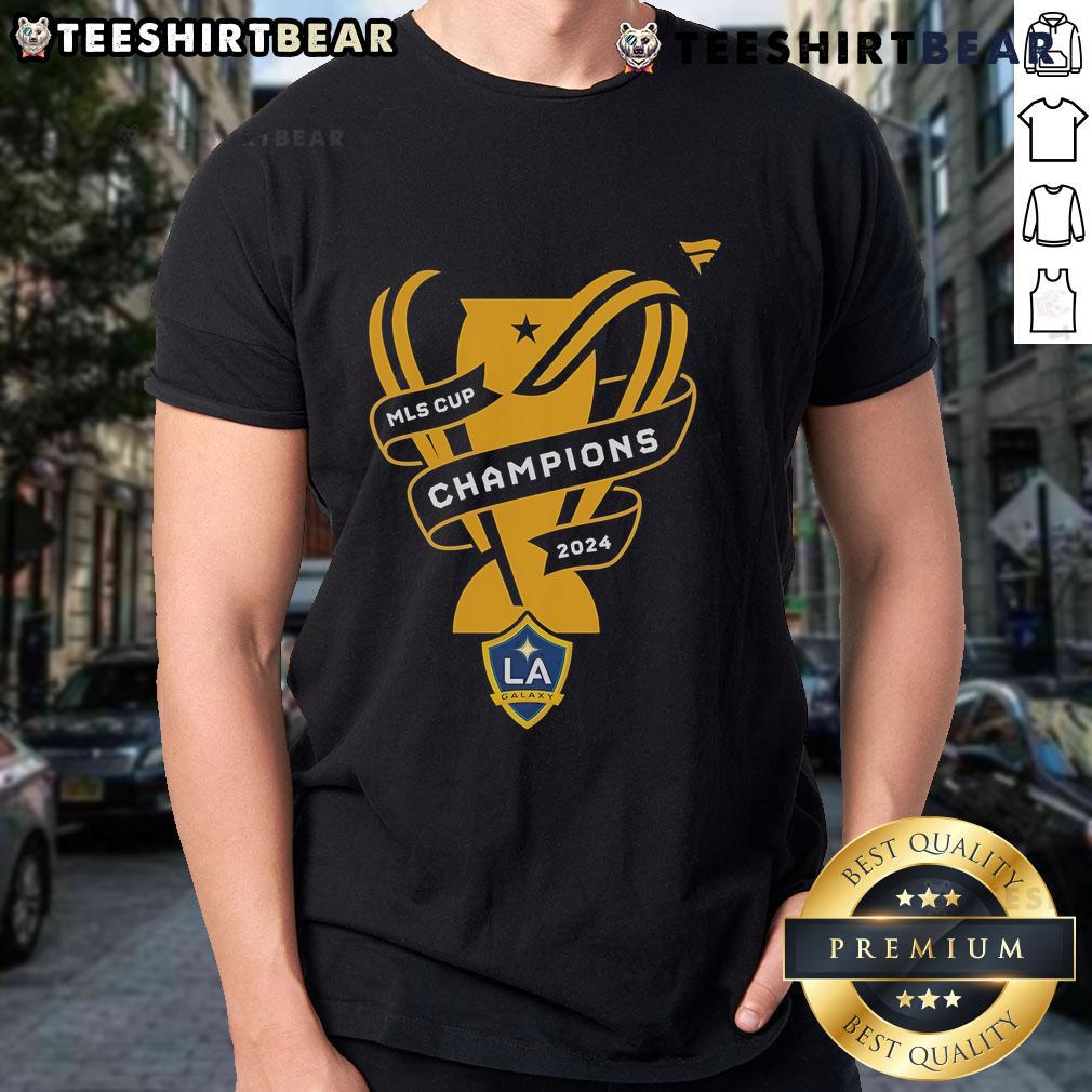 Official La Galaxy Fanatics Black 2024 Mls Cup Champions Locker Room T Shirt Official La Galaxy Fanatics Black 2024 MLS Cup Champions Locker Room T-Shirt featuring bold team graphics.