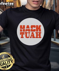 Official Lauren Hack The Movies Hack Tuah T-Shirt featuring vibrant design and logo, perfect for movie enthusiasts.