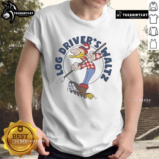 Official Log Driver's Waltz X Retrokid T-Shirt featuring vibrant design and retro style perfect for fans of Canadian culture.