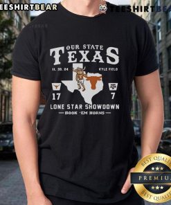 Official Longhorns Texas 2024 T-Shirt featuring 'Hook 'Em Horns' design for the Lone Star Showdown, size 17/7.