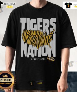 Official LSU Tigers Nation Geaux Tigers T-Shirt featuring vibrant team colors and logo, perfect for fans and game day.