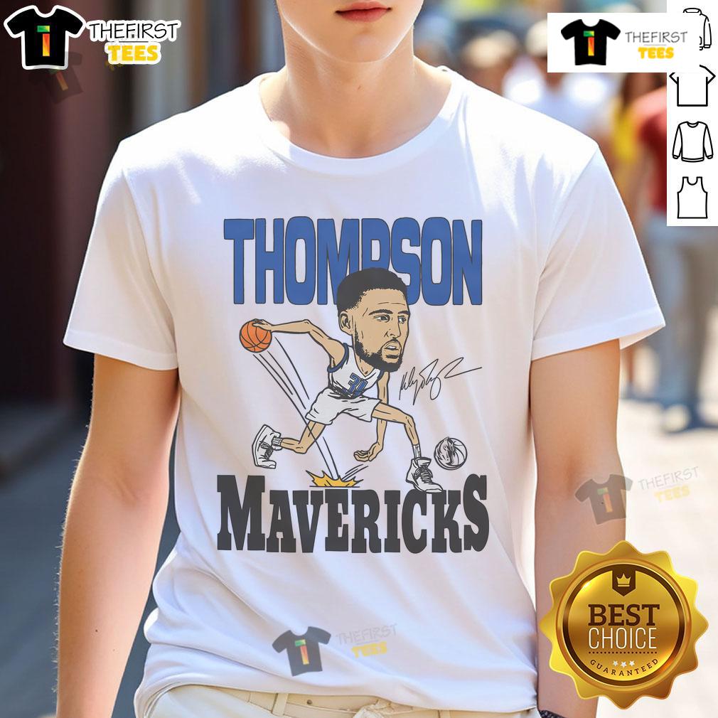 Official Mavericks Klay Thompson Signature T Shirt Alt Text: Official Mavericks Klay Thompson Signature T-Shirt featuring bold graphics and team colors for fans and collectors.