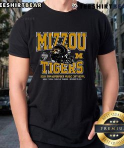 Alt Text: Official Mizzou Tigers Champion 2024 Music City Bowl Football Helmet T-Shirt, showcasing team pride and bowl victory.