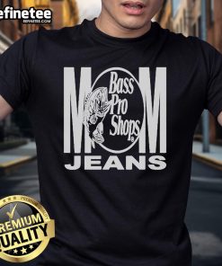 Official Mom Jeans Bass Pro Shop T-Shirt featuring a stylish design perfect for outdoor enthusiasts and casual wear.