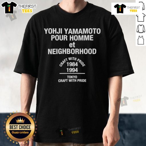 Official Neighborhood Nh X Yohji Yamamoto T-Shirt featuring unique design and high-quality fabric for stylish streetwear.