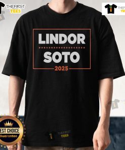 Official New York Baseball Lindor Soto '25 T-Shirt featuring vibrant graphics and team colors for fans and collectors.