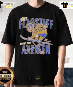 Official Northern Arizona Ski Flagstaff T-Shirt featuring The Axemen design, perfect for winter sports enthusiasts.