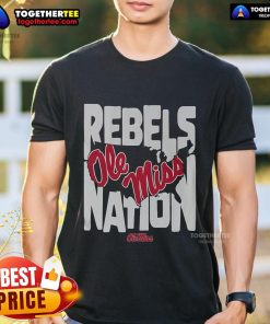 Official Ole Miss Rebels Nation T-Shirt featuring bold team logo and colors, perfect for fans and supporters.