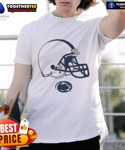Official Penn State Football Helmet T-Shirt featuring a bold graphic of the iconic Penn State helmet design.