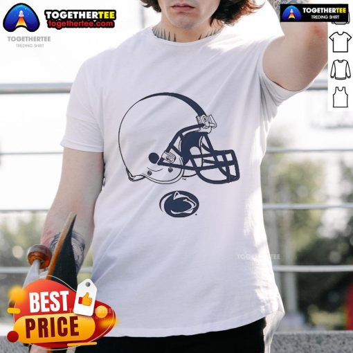 Official Penn State Football Helmet T-Shirt featuring a bold graphic of the iconic Penn State helmet design.