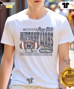 Official Penn State Nittany Lions 2024 Big Ten Football Championship Franklin T-Shirt featuring team logo and vibrant colors.