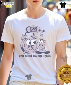 Official Pool Kids You Wind Me Up Again T-Shirt featuring vibrant graphics for kids, perfect for summer fun.
