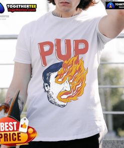 Alt Text: Official Pup I Hope The World Explodes Tour T-Shirt featuring vibrant design and band logo in bold colors.
