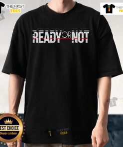 Official Ready Or Not Logo T-Shirt featuring bold logo design, perfect for fans of the tactical shooter game.