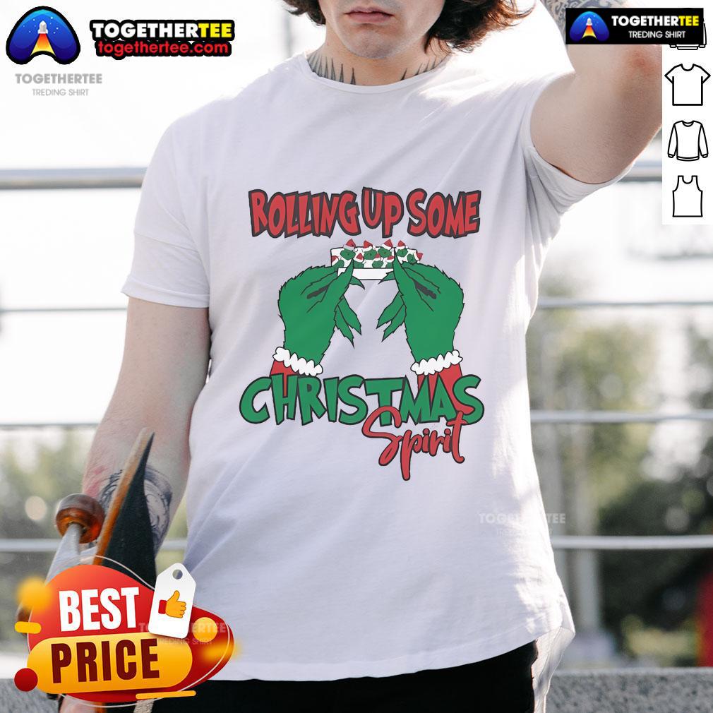 Official Rolling Up Some Christmas Spirit T Shirt Official Rolling Up Some Christmas Spirit T-Shirt featuring festive design and vibrant colors for holiday celebrations.