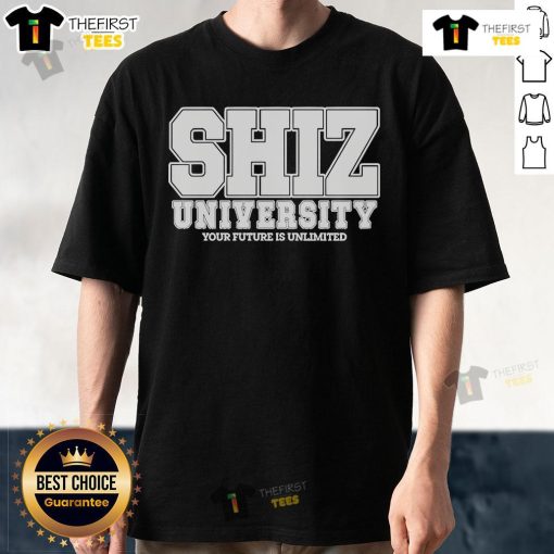 Official Sage And Sprout Shiz University 'Your Future Is Unlimited' T-Shirt showcasing vibrant design and motivational message.