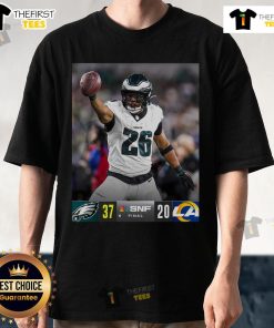 Official Saquon and the Eagles dominate in primetime PHIVSLAR T-shirt featuring vibrant team colors and logo.