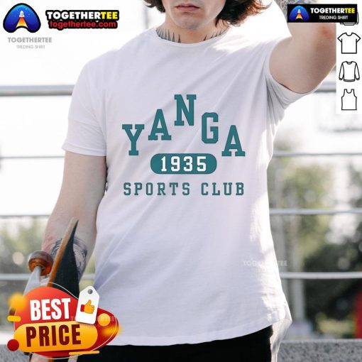 Official Sead Ramovic Yanga Sports Club 1935 T-Shirt featuring vibrant club colors and logo, perfect for fans.
