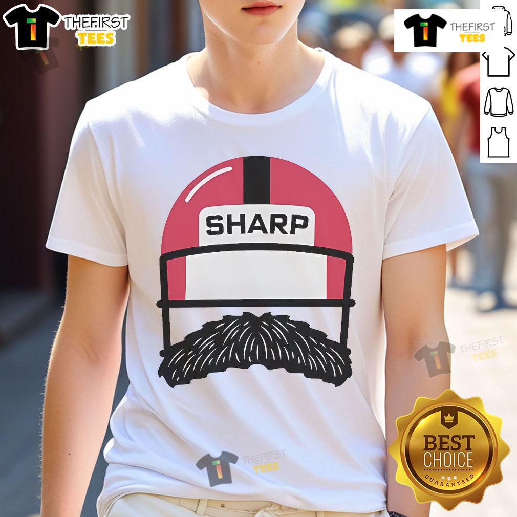 Official Sharp Football Logo T Shirt Alt Text: Official Sharp Football Logo T-Shirt featuring a bold logo on a stylish, comfortable fabric for fans and players.