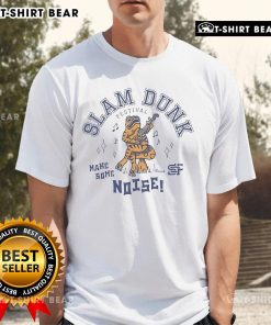 Official Slam Dunk Make Some Noise Hot 2024 T-Shirt featuring bold graphics and vibrant colors for basketball fans.