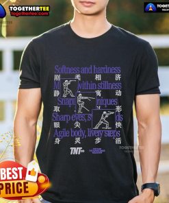 Official Softness And Hardness T-Shirt featuring Agile Body Livery Steps design for comfort and style.