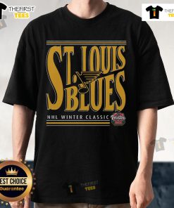 Alt Text: Official St. Louis 2025 NHL Winter Classic Richmond Powerhouse T-Shirt featuring vibrant team graphics and logo.