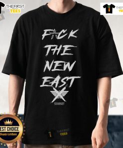 Official Starset 'Fuck The New East' T-Shirt featuring unique design and bold lettering, perfect for fans of the band.