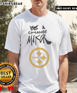 Official Steelers Be A Change Maker Inspire Change T-Shirt showcasing team spirit and motivation for positive change.