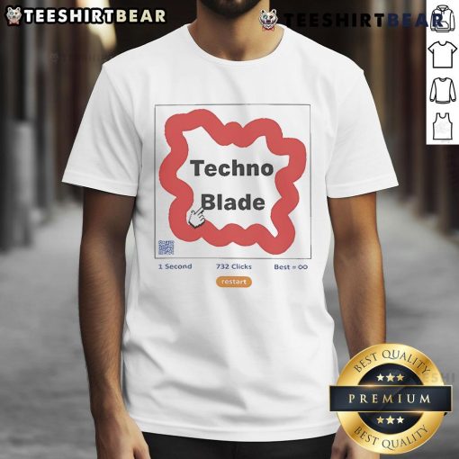 Official Technoblade Autoclicker T-Shirt featuring a bold design perfect for fans of the popular YouTuber and gamer.