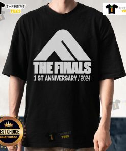 Official The Finals 1-Year Anniversary 2024 T-Shirt featuring vibrant design and logo celebrating the event's milestone.