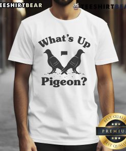 Alt Text: Official The Real Housewives Of New York City What's Up Pigeon T-Shirt featuring a bold graphic design and vibrant colors.