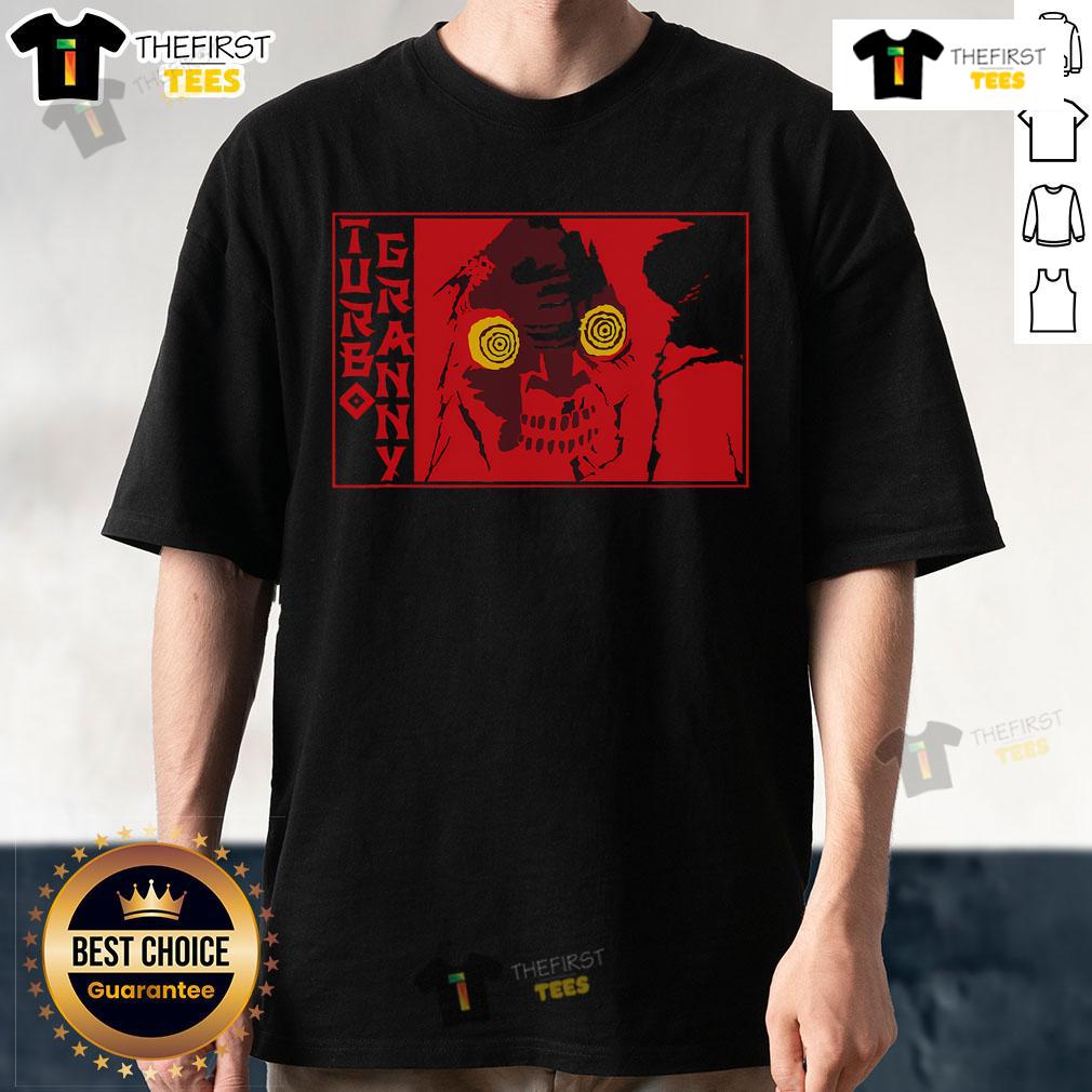 Official Turbo Granny T Shirt Official Turbo Granny T-Shirt featuring a vibrant design and playful graphics for stylish seniors and fans of fun fashion.