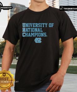 Official UNC Tar Heels National Champions T-Shirt featuring team logo and vibrant colors for fans and alumni.