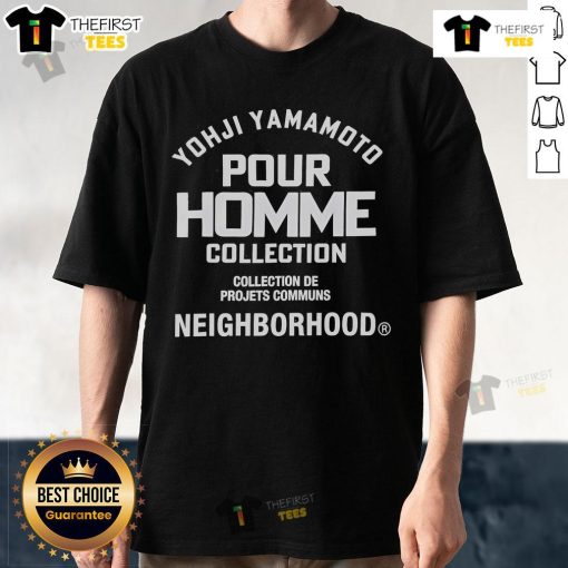 Alt Text: Yohji Yamamoto Pour Homme Collection Neighborhood T-Shirt featuring bold graphics and unique design elements.
