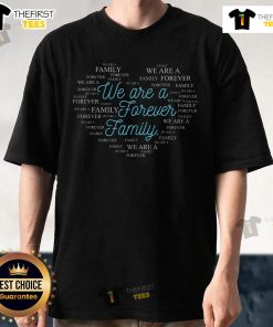 Original Gratitude National Adoption Day 'We Are A Forever Family' T-Shirt showcasing love and commitment in adoption.
