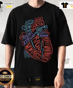 Original Heart Anatomy Doctor T-Shirt for Medical and Biology Students, showcasing detailed cardiovascular design.
