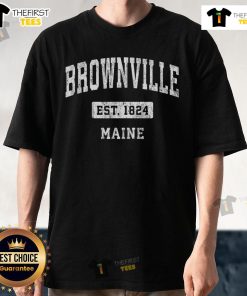 Premium Brownville Maine Me Vintage Sports Established T-Shirt featuring classic design and soft fabric for sports enthusiasts.