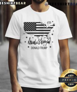 Premium Donald Trump 47th President American T-Shirt featuring bold graphics and patriotic colors for supporters.
