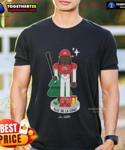 Premium Elly De La Cruz MLBPA Nutcracker T-Shirt featuring vibrant graphics and comfortable fit for fans.