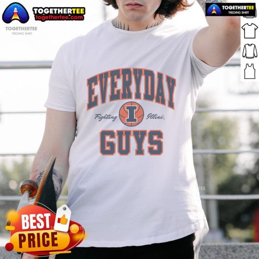 Premium Everyday Guys Fighting Illini T-Shirt featuring vibrant colors and a stylish design for loyal fans.