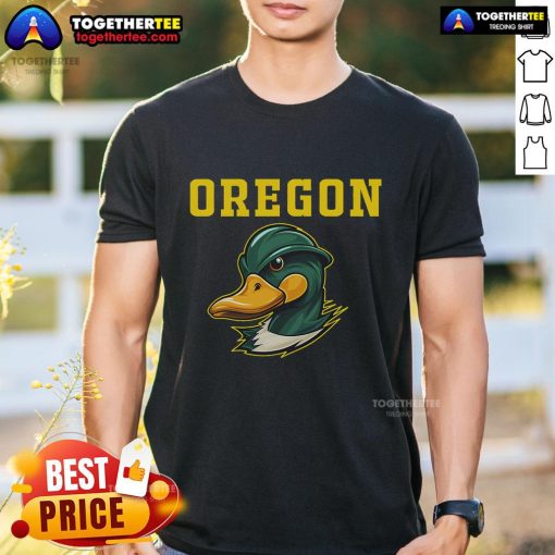 Alt Text: Premium Graphic State of Oregon Football Evergreen Sports Spirit T-Shirt showcasing vibrant design and team pride.