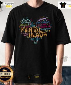 Premium Mental Health Awareness T-Shirt featuring a heart design, promoting understanding and support for depression.