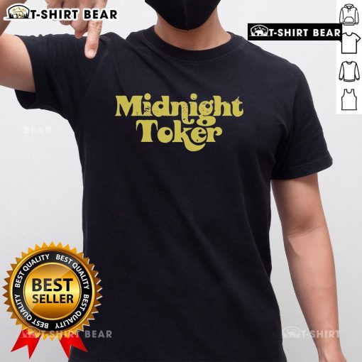Premium Midnight Toker T-Shirt featuring a stylish design perfect for cannabis enthusiasts and streetwear lovers.