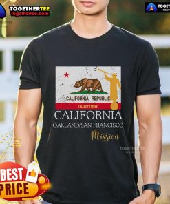California Oakland San Francisco Mormon LDS Mission T-Shirt featuring vibrant design and symbolic elements of faith.