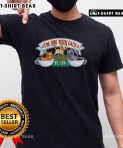 Alt Text: The One With Cats Central Purrk T-Shirt featuring playful cat graphics and vibrant colors for feline lovers.