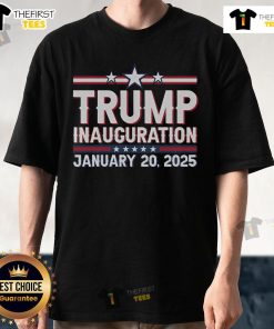 Alt Text: Top Awesome President Donald Trump Inauguration Day 2025 memorabilia t-shirt featuring bold graphics and patriotic colors.